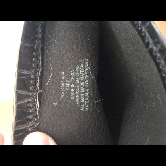 Franco Sarto Black Textured Calf High Boots - Picture 3 of 5